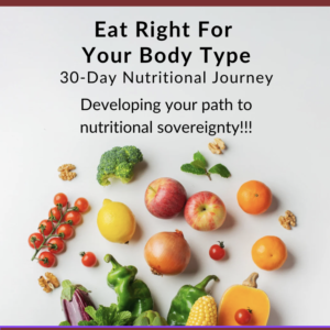 Eat Right For Your Body Type: 30-Day Nutritional Journey